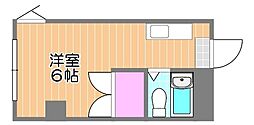 メゾン広瀬 ワンルームの間取図画像