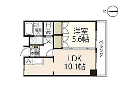 ベローナ中庄駅前 1LDKの間取図画像
