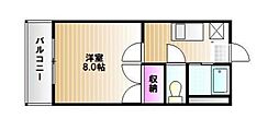 あすなろ94 1Kの間取図画像