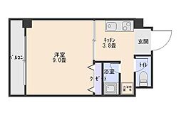 エクセル津島 1Kの間取図画像