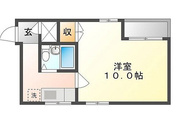 岡山県岡山市北区大供2丁目(賃貸マンション1K・5階・28.70㎡)の写真 その2