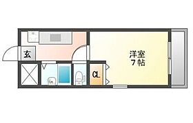 岡山県岡山市北区津島西坂1丁目（賃貸マンション1K・5階・24.08㎡） その2