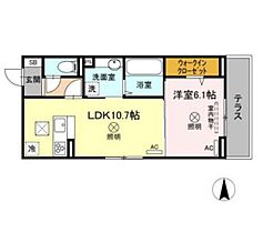 岡山県岡山市北区奥田2丁目（賃貸アパート1LDK・1階・41.95㎡） その2