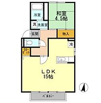 岡山県岡山市中区今在家（賃貸アパート1LDK・1階・46.05㎡） その2