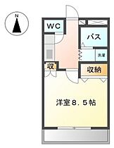 岡山県岡山市中区長岡（賃貸アパート1K・1階・26.65㎡） その2