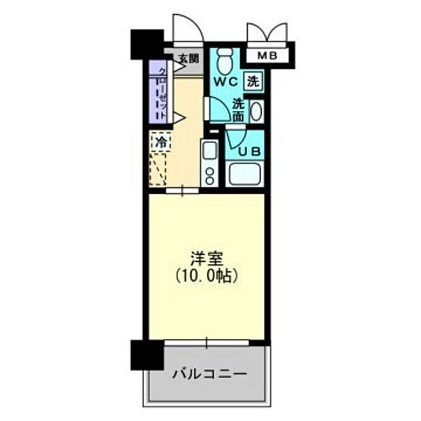 岡山県岡山市北区伊島町2丁目(賃貸マンション1K・2階・29.57㎡)の写真 その2