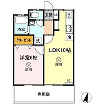 岡山県岡山市北区吉備津（賃貸アパート1LDK・1階・39.23㎡） その2