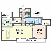 岡山県岡山市北区田中（賃貸マンション2LDK・3階・76.95㎡） その2