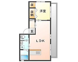 岡山県岡山市北区津島西坂1丁目（賃貸マンション1LDK・4階・42.00㎡） その2