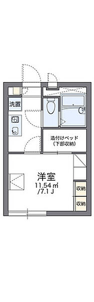 岡山県岡山市北区神田町2丁目(賃貸アパート1K・2階・19.87㎡)の写真 その2