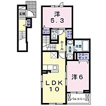 岡山県岡山市東区上道北方（賃貸アパート2LDK・2階・54.61㎡） その2