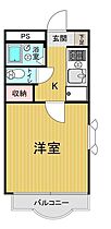 岡山県岡山市北区南方4丁目（賃貸マンション1K・3階・26.00㎡） その2