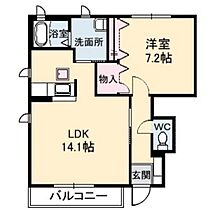 岡山県岡山市北区西長瀬（賃貸アパート1LDK・1階・51.01㎡） その2