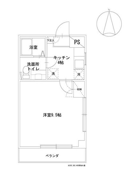 サニーフラッツ ｜岡山県岡山市北区津島南2丁目(賃貸マンション1K・3階・31.39㎡)の写真 その2