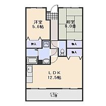 カウル湊  ｜ 岡山県岡山市中区湊（賃貸マンション2LDK・2階・58.47㎡） その2