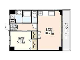 アドバンスM  ｜ 岡山県岡山市北区今5丁目（賃貸マンション1LDK・4階・40.15㎡） その2