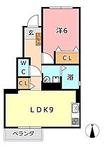 エッセ  ｜ 岡山県岡山市中区山崎（賃貸アパート1LDK・1階・38.33㎡） その2