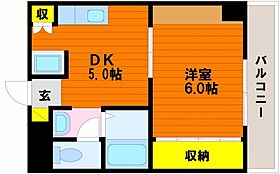 樹宝マンション  ｜ 岡山県岡山市北区幸町（賃貸マンション1DK・4階・24.90㎡） その2