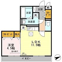 ステラII  ｜ 岡山県岡山市南区新保（賃貸アパート1LDK・1階・43.71㎡） その2