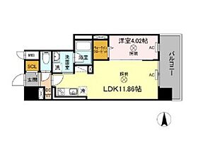 TWIN TOWERS AZUKI  ｜ 岡山県岡山市北区表町3丁目（賃貸マンション1LDK・4階・40.72㎡） その2