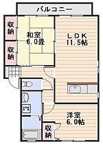 ビューティフルドミール  ｜ 岡山県岡山市中区原尾島（賃貸アパート2LDK・2階・57.81㎡） その2