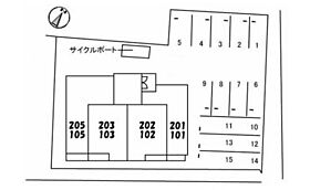 コンソラーレ　参番館  ｜ 岡山県岡山市中区平井6丁目（賃貸アパート1LDK・2階・41.03㎡） その9