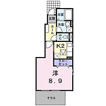 デスパシオK  ｜ 岡山県岡山市南区妹尾（賃貸アパート1K・1階・30.24㎡） その2