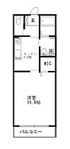 アミティエ  ｜ 岡山県岡山市北区岡町（賃貸アパート1K・1階・36.98㎡） その2