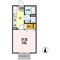 メゾンたちばな　A棟  ｜ 岡山県岡山市北区高柳西町（賃貸アパート1K・2階・26.70㎡） その2