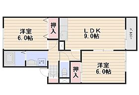 セジュール浜野C棟  ｜ 岡山県岡山市南区浜野2丁目（賃貸アパート2LDK・1階・50.78㎡） その2