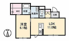 グランマスト西崎　B棟  ｜ 岡山県岡山市北区西崎2丁目（賃貸マンション1LDK・1階・43.55㎡） その2