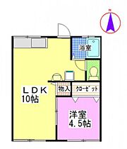 山田コーポ N棟  ｜ 岡山県岡山市北区学南町3丁目（賃貸アパート1LDK・2階・34.02㎡） その2