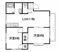 グリーンハイツ福島Ｃ棟  ｜ 岡山県岡山市南区福島1丁目（賃貸アパート2LDK・1階・52.19㎡） その2