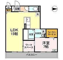 ホワイトローズ  ｜ 岡山県岡山市南区米倉（賃貸アパート1LDK・3階・49.96㎡） その2