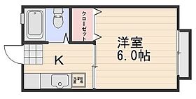 ル・クール東古松II  ｜ 岡山県岡山市北区東古松南町（賃貸アパート1K・2階・16.77㎡） その2