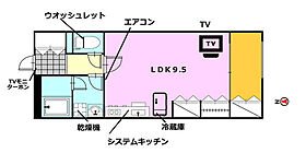 カーサコンフォルト  ｜ 岡山県岡山市北区三門東町（賃貸マンション1R・2階・34.00㎡） その2