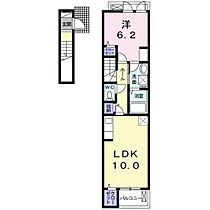 カーサ　イレーネ  ｜ 岡山県倉敷市茶屋町（賃貸アパート1LDK・2階・43.79㎡） その2