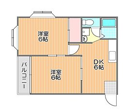 間取図画像 2DK