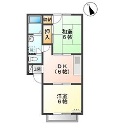 間取図画像 2DK