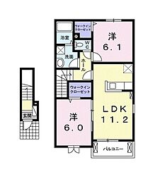 間取図画像 2LDK