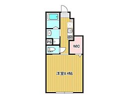 Sesiria（セシリア） 1階1Kの間取り