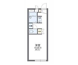 レオパレスパークハイム 1Kの間取図画像
