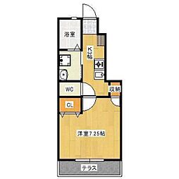 PASIFICOA 1Kの間取図画像