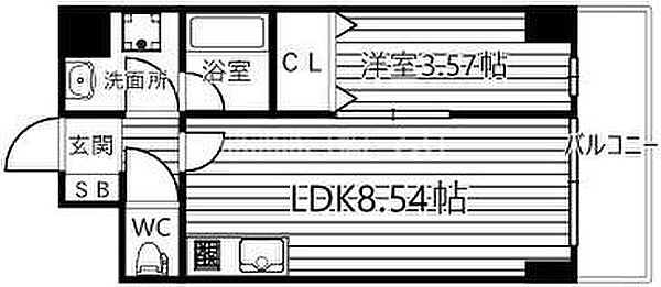 NINE RESIDENCE 1002｜大阪府大阪市都島区東野田町3丁目(賃貸マンション1LDK・10階・31.18㎡)の写真 その2