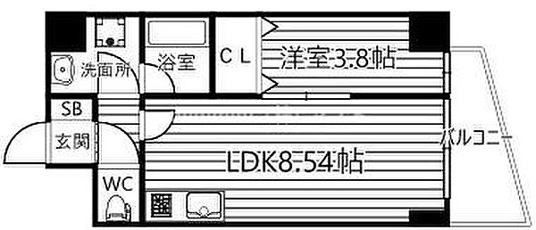 NINE RESIDENCE 701｜大阪府大阪市都島区東野田町3丁目(賃貸マンション1LDK・7階・31.18㎡)の写真 その2