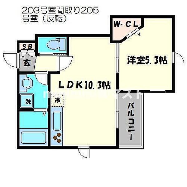 メゾンベールK 205｜大阪府大阪市都島区東野田町4丁目(賃貸マンション1LDK・2階・39.35㎡)の写真 その2