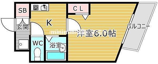 シャトー京橋 302｜大阪府大阪市都島区東野田町4丁目(賃貸マンション1K・3階・19.00㎡)の写真 その2