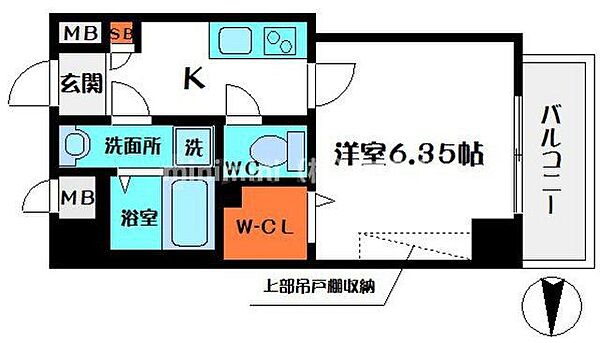 ウインズコート都島 207｜大阪府大阪市都島区内代町3丁目(賃貸マンション1K・2階・21.85㎡)の写真 その2