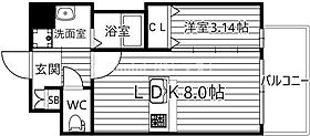 アート新森 505 ｜ 大阪府大阪市城東区古市3丁目24-16（賃貸マンション1LDK・5階・28.30㎡） その2