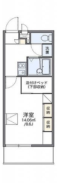 神奈川県海老名市上今泉3丁目(賃貸マンション1K・3階・23.18㎡)の写真 その2